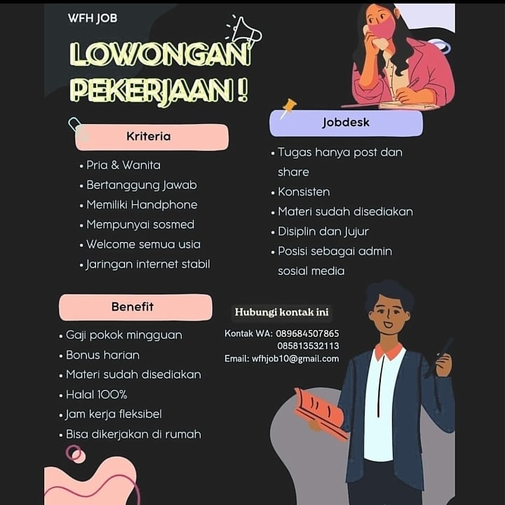 milkywaytaaa's tweet photo. Bunga mawar dihinggapi kumbang
Di sungai bertemu buaya
Tidak perlu risau tidak perlu bimbang
Lowongan kami sangat tepercaya.
#SalamCuan
#ZonaUang
#LowonganKerja
#Freelance https://t.co/hQajEPZOW8