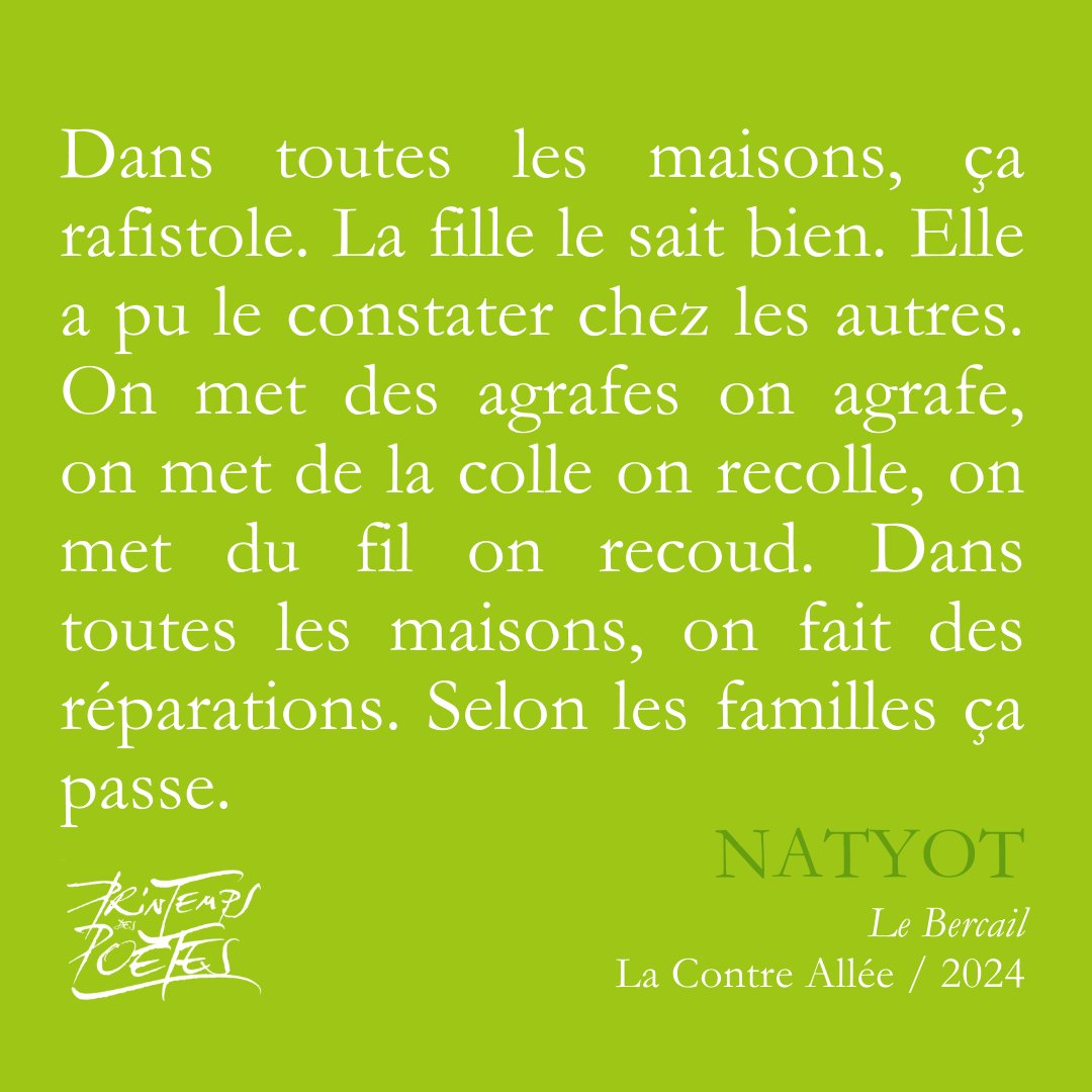 #natyot #lebercail #lacontreallée #printempsdespoetes
