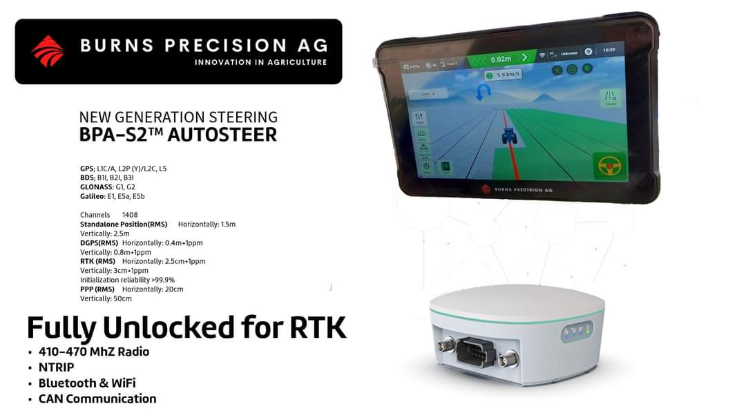 Affordable Autosteer with more advanced technology than the rest.