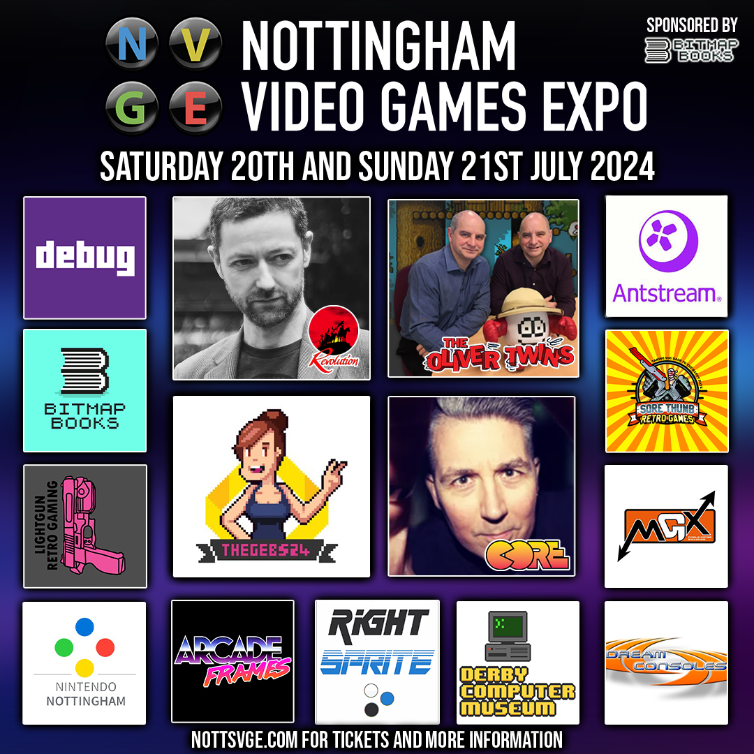 NottsVge's tweet image. The Nottingham Video Games Expo returns this weekend!

Saturday General Admission tickets have sold out and Sunday General Admission tickets are very limited, don't miss out!

A weekend packed with Talks, Games, Merch and more! Purchase your tickets here eventbrite.co.uk/e/nottingham-v…