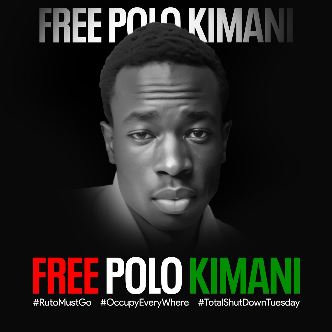 Do not relent. Do not back down.

#FreePoloKimani