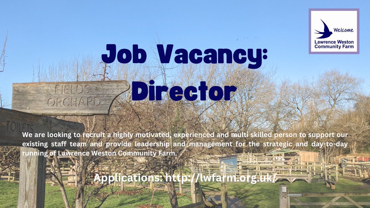 We're looking for someone brilliant to lead the Farm. Could you be our new Director?

For full details, visit: lwfarm.org.uk