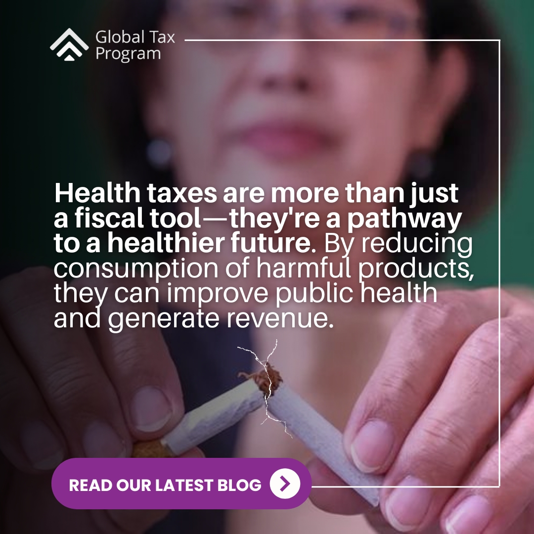 wbg_gov's tweet photo. Health taxes are more than just a fiscal tool—they're a pathway to a healthier future. By reducing consumption of harmful products 🚬🍷🥤 they can improve public health and generate revenue. Discover their impact in a new blog: https://t.co/lE76s4p1hr https://t.co/GcmHgHiuUC