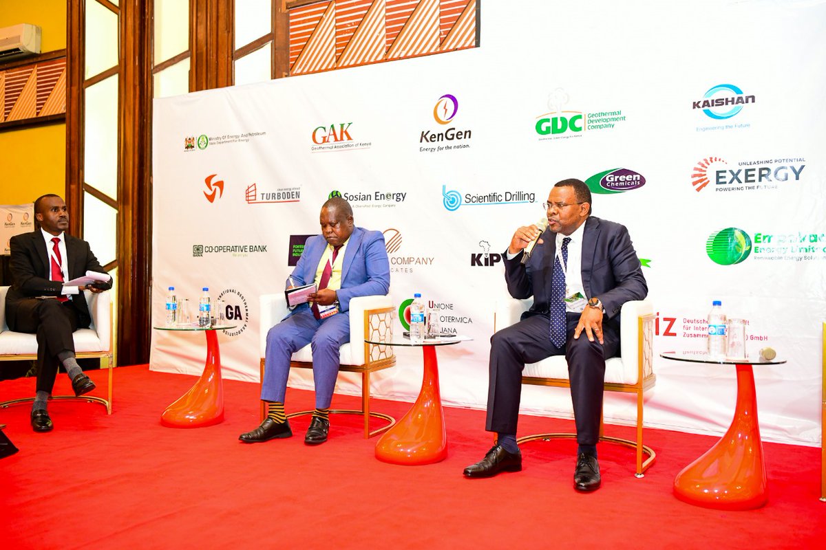 KenGenMDandCEO's tweet image. Joined fellow geothermal industry experts, at this year&apos;s #KGC2024, in a panel discussion themed “Market Trends and Opportunities in the Geothermal Industry”. #JenGaKenGen