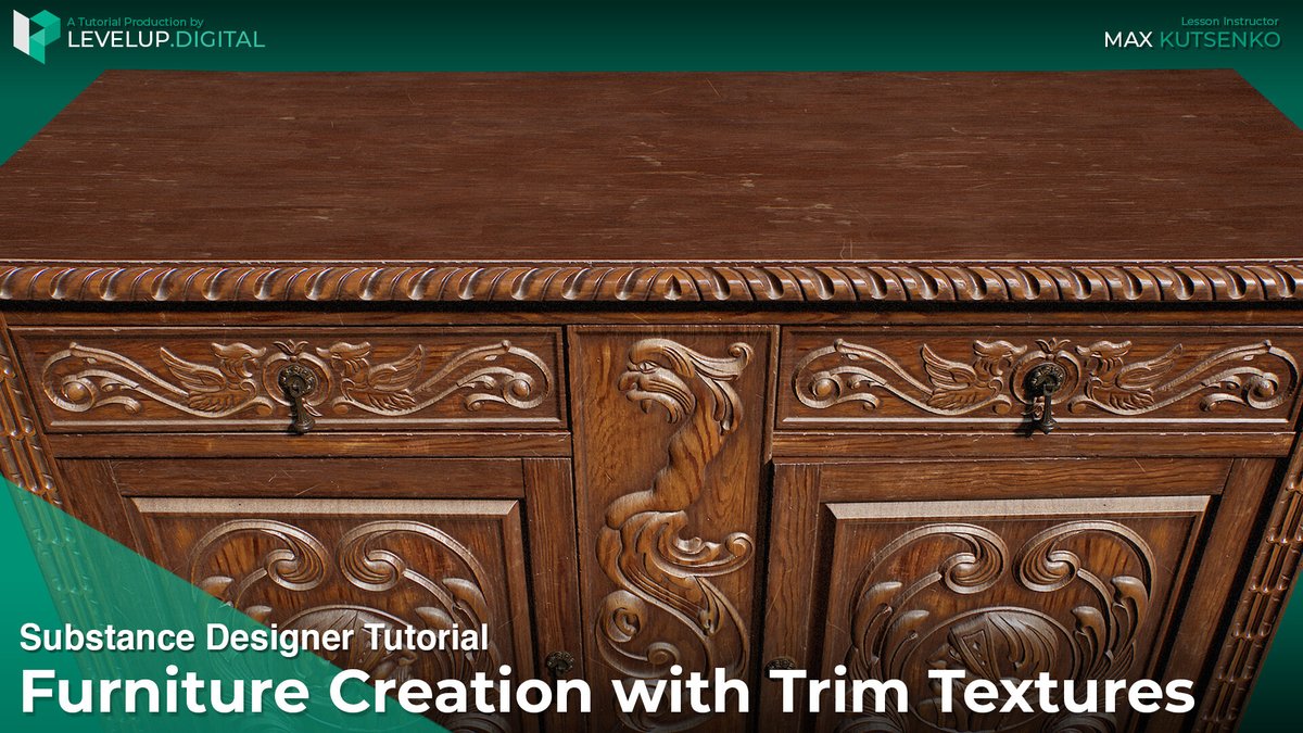 Max Kutsenko (@max_kutsenko) on Twitter photo It was a pleasure to collaborate with <a href="/DigitalLevelup/">levelup.digital</a>
I present you an Antique dresser trim tutorial via <a href="/artstationhq/">ArtStation.com</a> artstation.com/artwork/yD9B0K
You will learn how to create complex shapes using the spline nodes in <a href="/Substance3D/">Adobe Substance 3D</a>
Images rendered in <a href="/marmosetco/">Marmoset</a>
#gamedev It was a pleasure to collaborate with <a href="/DigitalLevelup/">levelup.digital</a>
I present you an Antique dresser trim tutorial via <a href="/artstationhq/">ArtStation.com</a> artstation.com/artwork/yD9B0K
You will learn how to create complex shapes using the spline nodes in <a href="/Substance3D/">Adobe Substance 3D</a>
Images rendered in <a href="/marmosetco/">Marmoset</a>
#gamedev