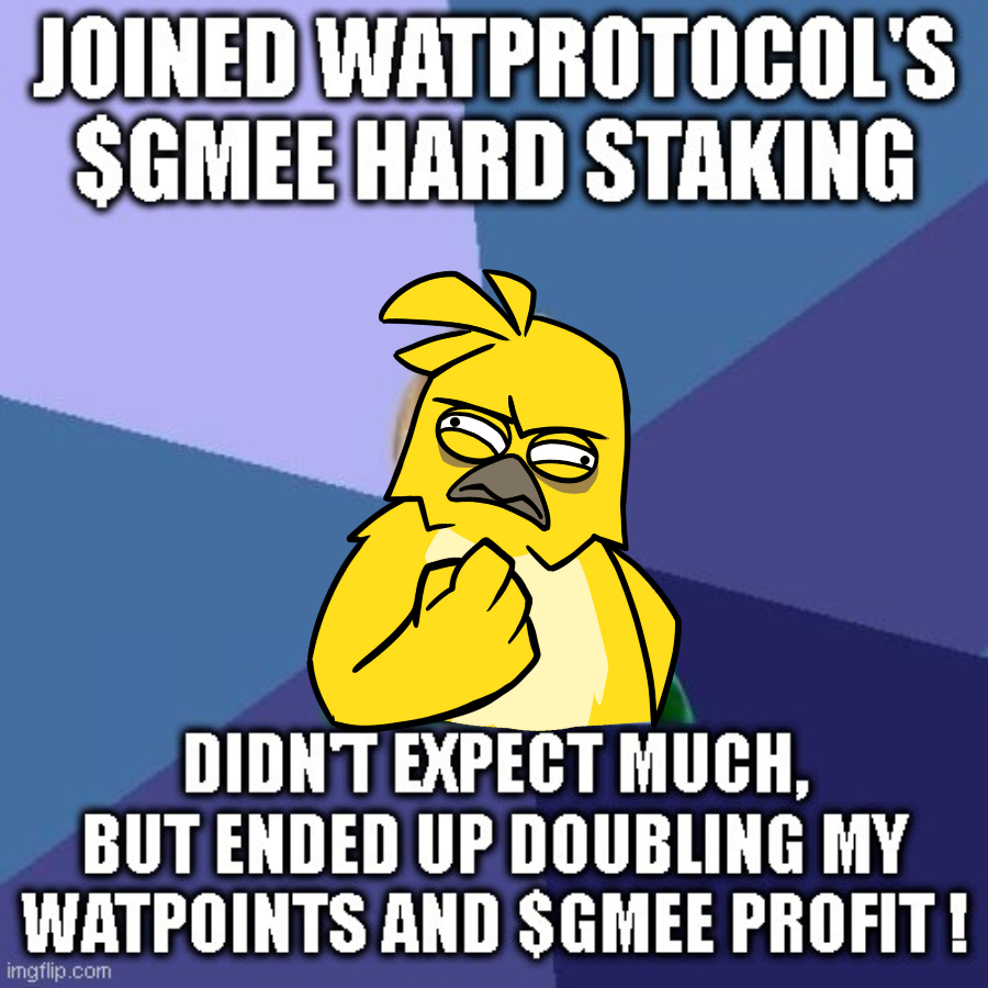 DaveCollado17's tweet photo. I made some bunch of memes using the success watbird meme format
I hope you like it guys, enjoyyy <3 🥰
#WATProtocol #CryptoLife #MemeContest #watbirdmeme https://t.co/59JezrW8ye