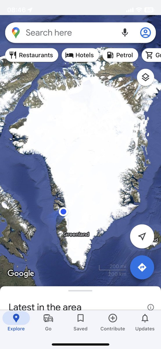 Coming in to land at Ilulissat at midnight last night en route to Qaanaaq #Greenland #midnightsun #icebergs shortly followed by finding out <a href="/Danni__Pearce/">Danni Pearce</a> baggage and field kit never left Oslo 🙈 Drama #1 <a href="/uniofbrighton/">University of Brighton</a> <a href="/BrightonUniGeo/">Uni of Brighton - Geography & Environment</a>