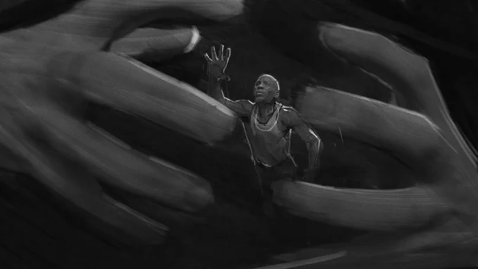 Here's some frames for a storyboard I did for legendary director Hype Williams. Be careful when working for this guy. Because he refuses to pay me for my work. 