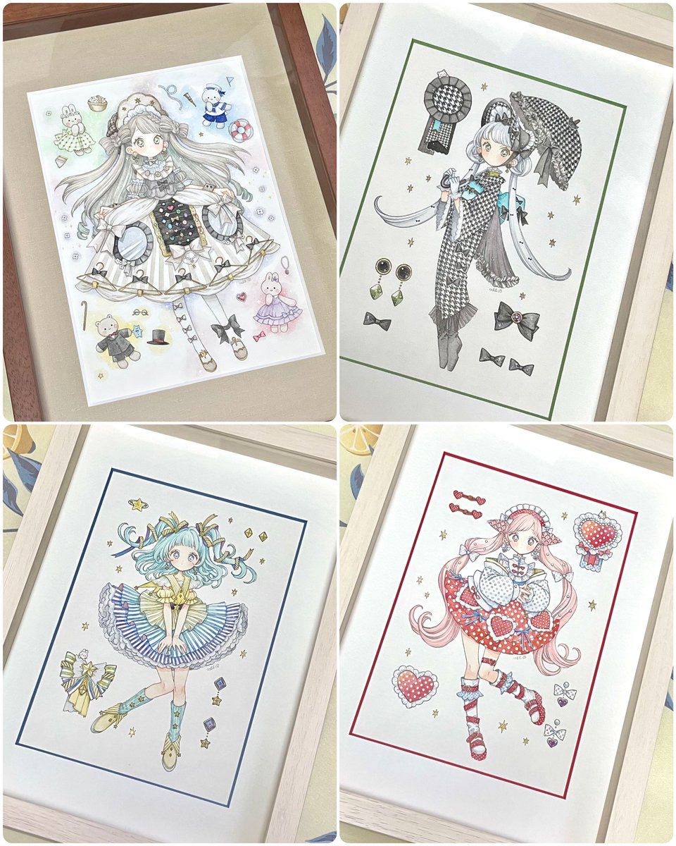 →
今回送り出した作品は全て値段をつけました!
素敵なご縁をいただけたら嬉しいです…!
感想もお待ちしております!どちらの展示もどうぞよろしくお願いいたします🎀