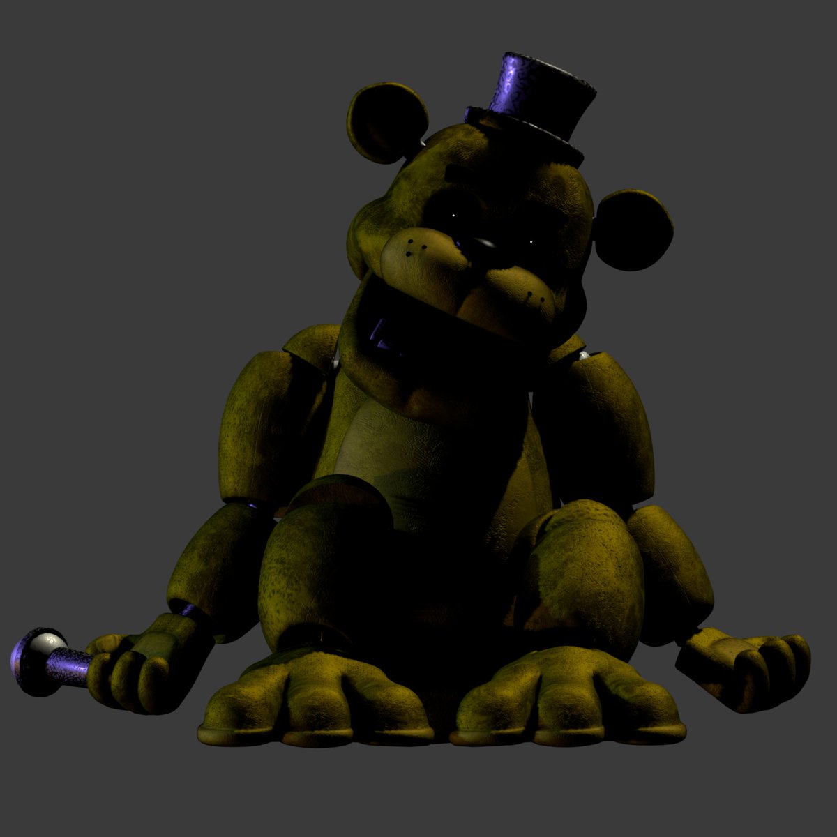 Fnaf 2 Withered Golden Freddy Full Body By Enderziom2004 On Deviantart