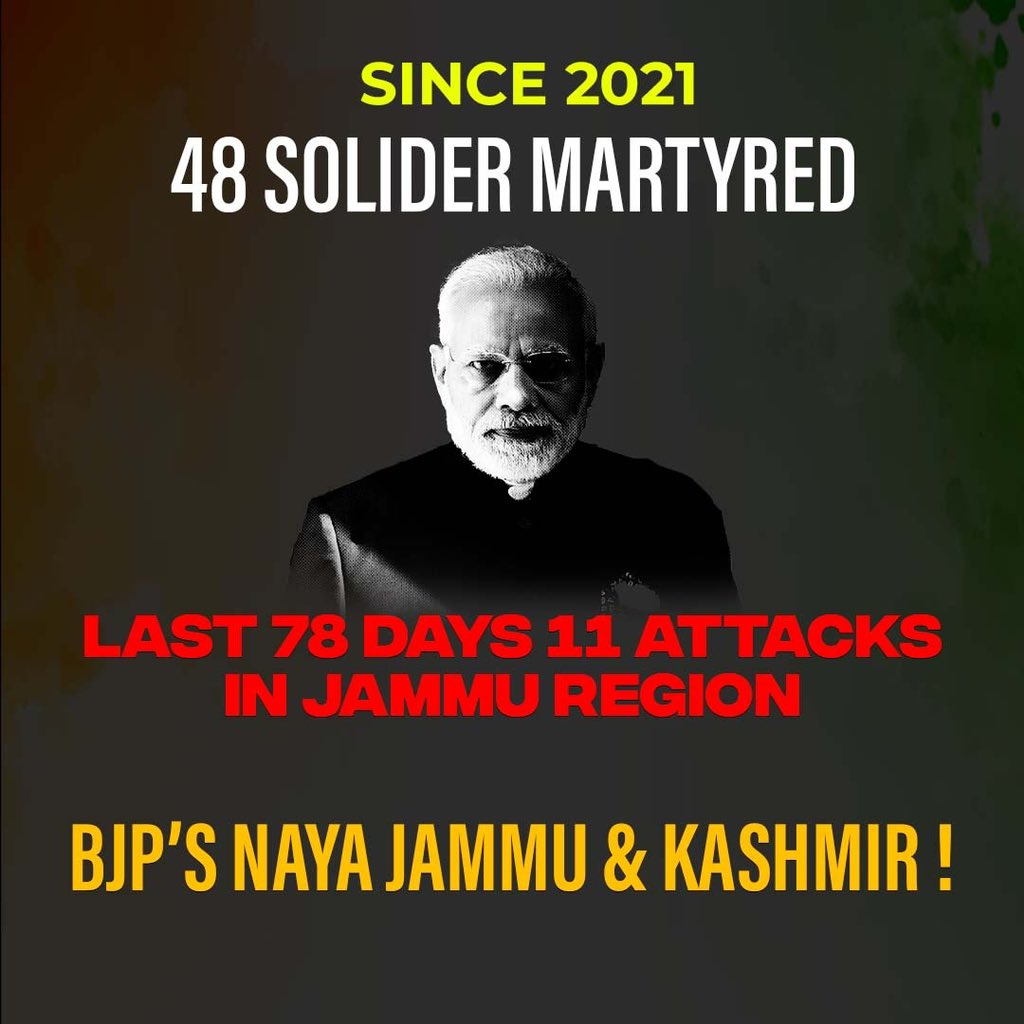INCJammuKashmir's tweet photo. 78 DAYS 11 ATTACKS IN JAMMU REGION.. https://t.co/WIoHCXPtiV