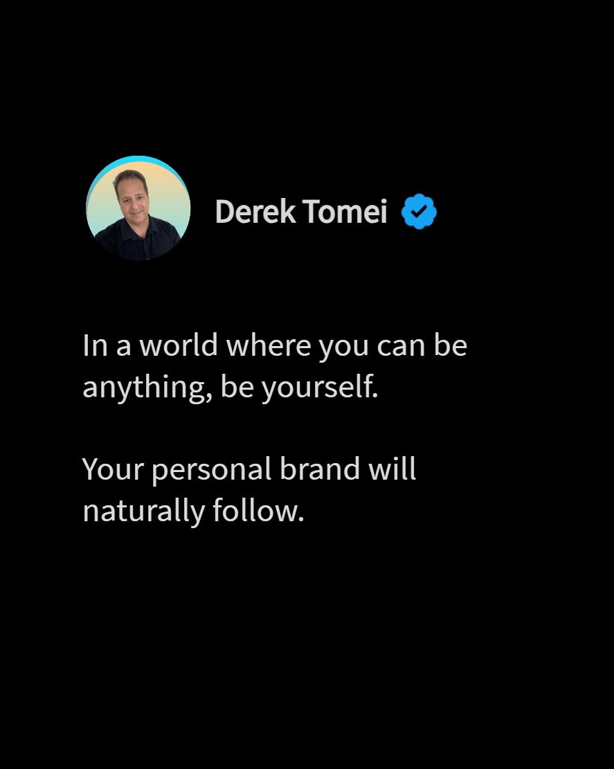 DerekTomei's tweet photo. A Personal brand is like having a superhero identity, minus the cape 

1. Embrace your quirks 
2. Share your passions
3. Let your personality shine

After all, there’s only one you, and that’s your limitless superpower. 

Now, go be the limitless rockstar you were meant to be! https://t.co/OJfHZgEKO8
