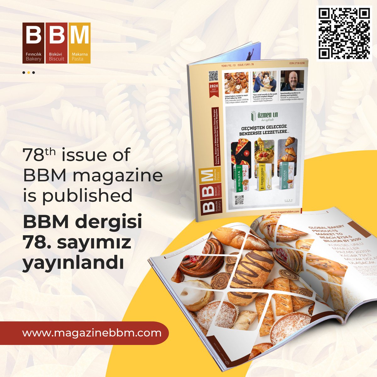 🇹🇷 BBM Dergisi'nin 78. sayısı yayınlandı.

🇬🇧 BBM Magazine's 78th issue is now available! 🎉 

👉 Online okumak için | Read Now:
magazinebbm.com/magazine/78/
#unlumamuller
#makarna
#bisküvi
#biscuit