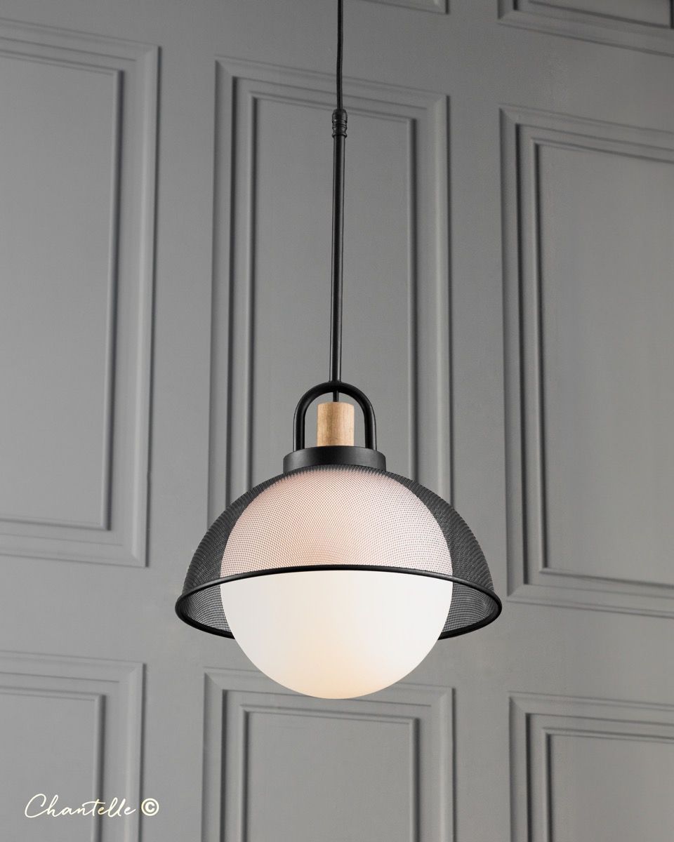 How stunning! An opal acrylic sphere pendant with mesh overlay. 

And it's right here on our website bit.ly/3VZGOWy 

#OpalAcrylic #Elegance #Style #EnchantingBeauty #Sophistication