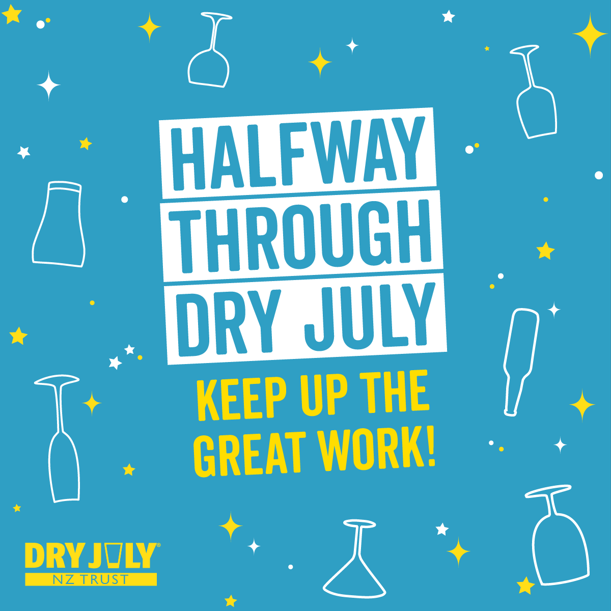 Time flies when you're having fun... We're officially over halfway, Dry Julyers! 😄✨

Donate to a Dry July participant or team at bit.ly/49kFTDf  ❤️