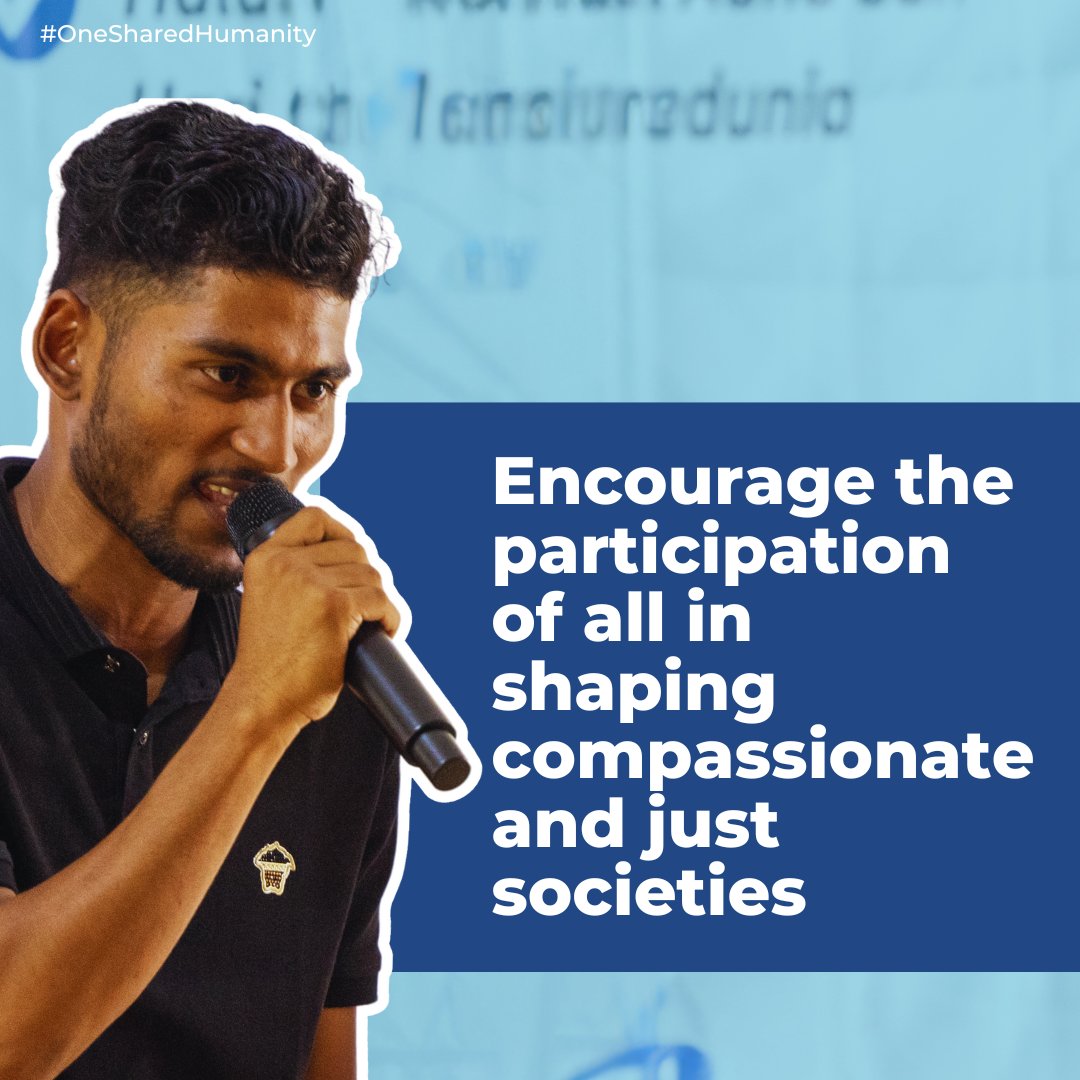Let’s make every effort to amplify the voices of those pushed to the margins of society and to create spaces for their real participation. 

Join us in recognising #OneSharedHumanity: ow.ly/PUi650SAewY 

<a href="/iamCARITAS/">Caritas</a> <a href="/JesuitsGlobal/">Society of Jesus</a> <a href="/UnioneUsg/">USG Unione Superiori Generali</a> <a href="/uisg_superiors/">UISG International Union of Superiors General</a>