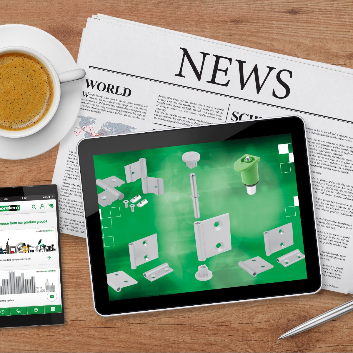 🔧🌟 Discover our new hinge solutions for aluminium profiles! 
1️⃣ Complete sets with hinge halves, axis &amp; cover caps
2️⃣ Internal/external hinge halves, various widths, stainless steel axles. 
3️⃣ Plastic pin hinges
ow.ly/EpXN50SBclq
 #norelem #hinges #innovation