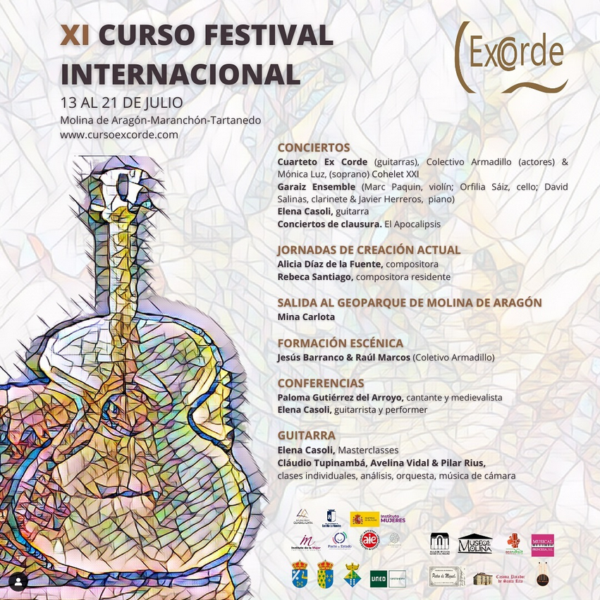 molina_altotajo's tweet image. 🎸 XI Curso Festival Internacional Ex Corde en #MolinadeAragón, #Maranchón y #Tartanedo
🗓️ Hasta el 21 de julio
#guitarra #musicacontemporanea #cursoverano2024 #excorde
🔛 cursoexcorde.com