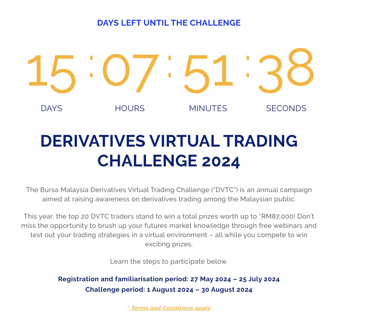surayaror's tweet photo. Ruginyaaa tak register Bursa Malaysia punya Derivatives Virtual Trading Challenge!!

1-30 Aug nanti dia kasi u RM100k duit virtual, trading la ikut suka, cuba besarkan modal tu

Tak tau trading tak apa, u daftar je before 25 July, banyak trading webinars u boleh join, belajar https://t.co/XVreoIiCIf