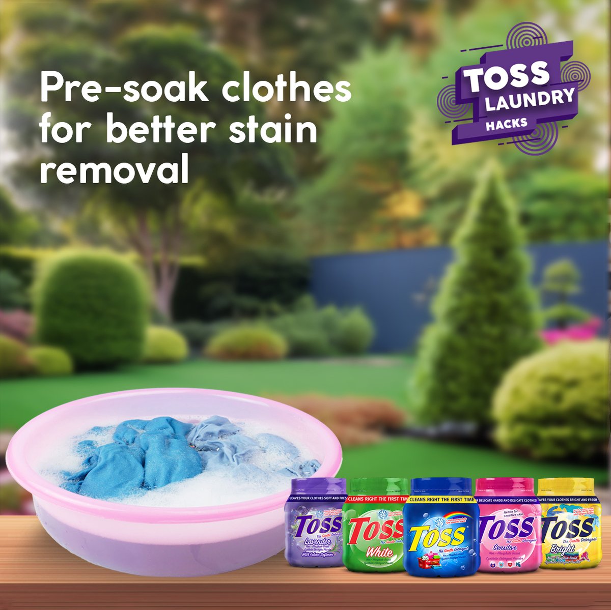 Toss_Detergent's tweet photo. Achieve superior cleanliness and freshness with Toss Detergent. Because your clothes deserve the best #TossYaTosha https://t.co/8eSbEfVzs0