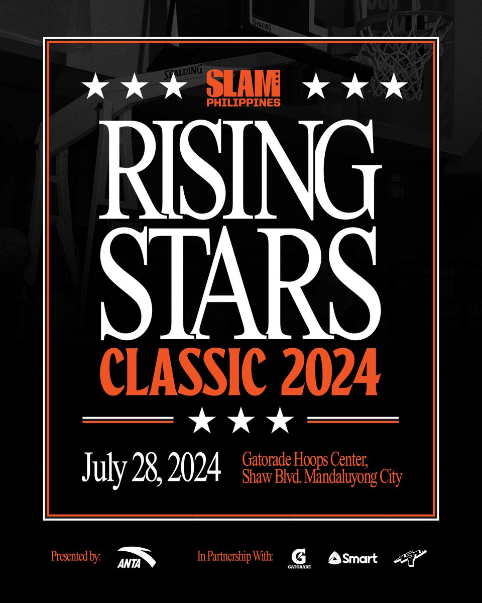 The top high school boys and girls talents in the country are about to put on a show at the annual SLAM Rising Stars Classic.

Mark the date. Bring your cameras. You know the drill.

ANTA is the presenter of this year's SLAM Rising Stars Classic.
