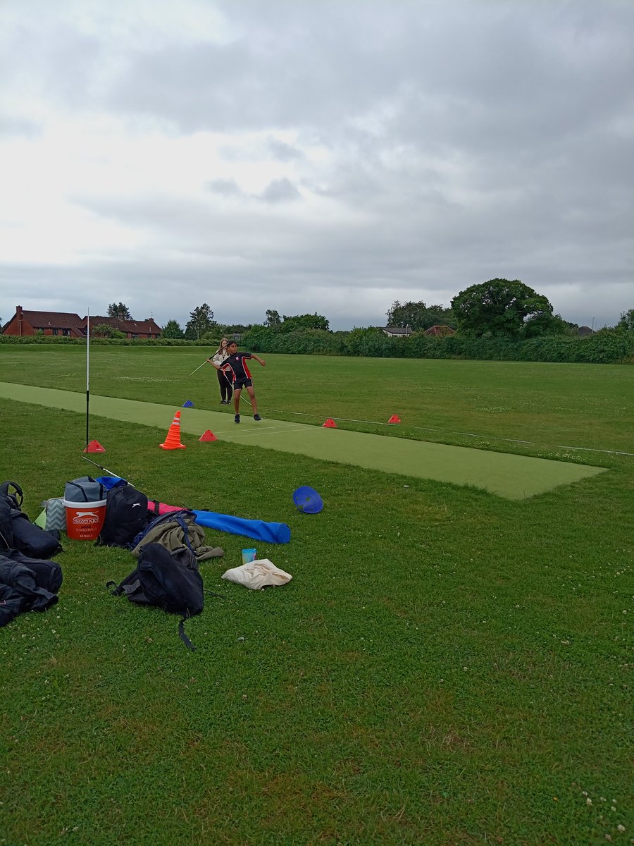 Our Sports Day is in full flow - here's Rahath on the javelin: