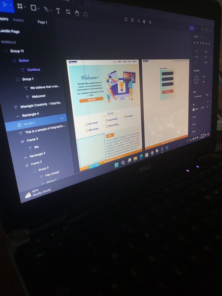 wismight's tweet image. Just like the day I viewed my first "Hello World" in the browser.
I'm so happy 😊 to design my first UI
Comments are welcome 🤗
#UI_Design #Wismight_Creativity