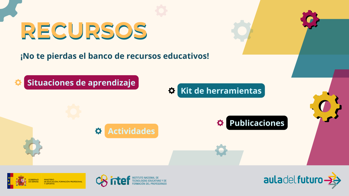 ✨ ¡Descubre nuestra colección de recursos educativos!

📖Situaciones y actividades de aprendizaje de distintos niveles educativos

🖱️Más información: auladelfuturo.intef.es/recursos/