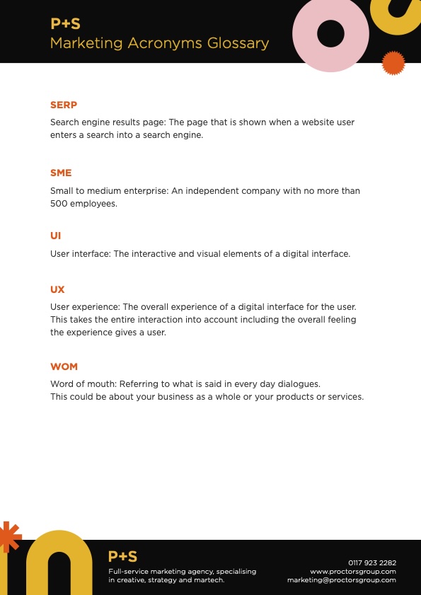 ABM, SEO, CPL – #marketing is infamous for its acronyms.

We’ve put together a #glossary of these acronyms with their definitions so you can refer to it whenever you need.