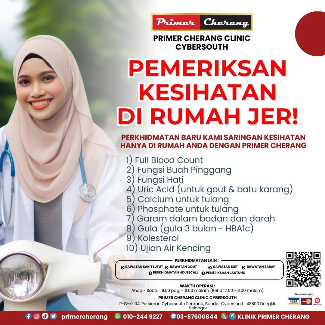 Mana nak dapat harga RM50 je medical checkup?

RM50 je bayar boleh dpt semua ni.
+RM20 utk review results

Kalau dekat dia dtg rumah, kalau jauh korg dtg je klinik terus. Aku baru pergi dengan Ijat tadi.

5 hari dpt results. Kalau lagi awal dia roger nanti.

RT SEBAB MURAH!