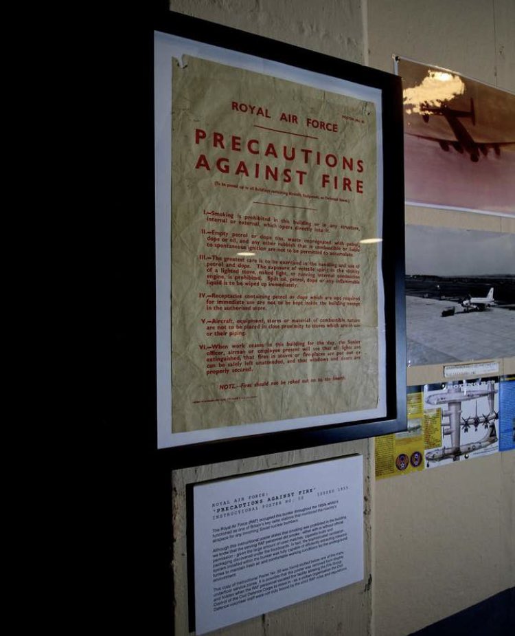 There will be no smoking in this secret, underground nuclear bunker…_RAF Instructional Poster 1955.