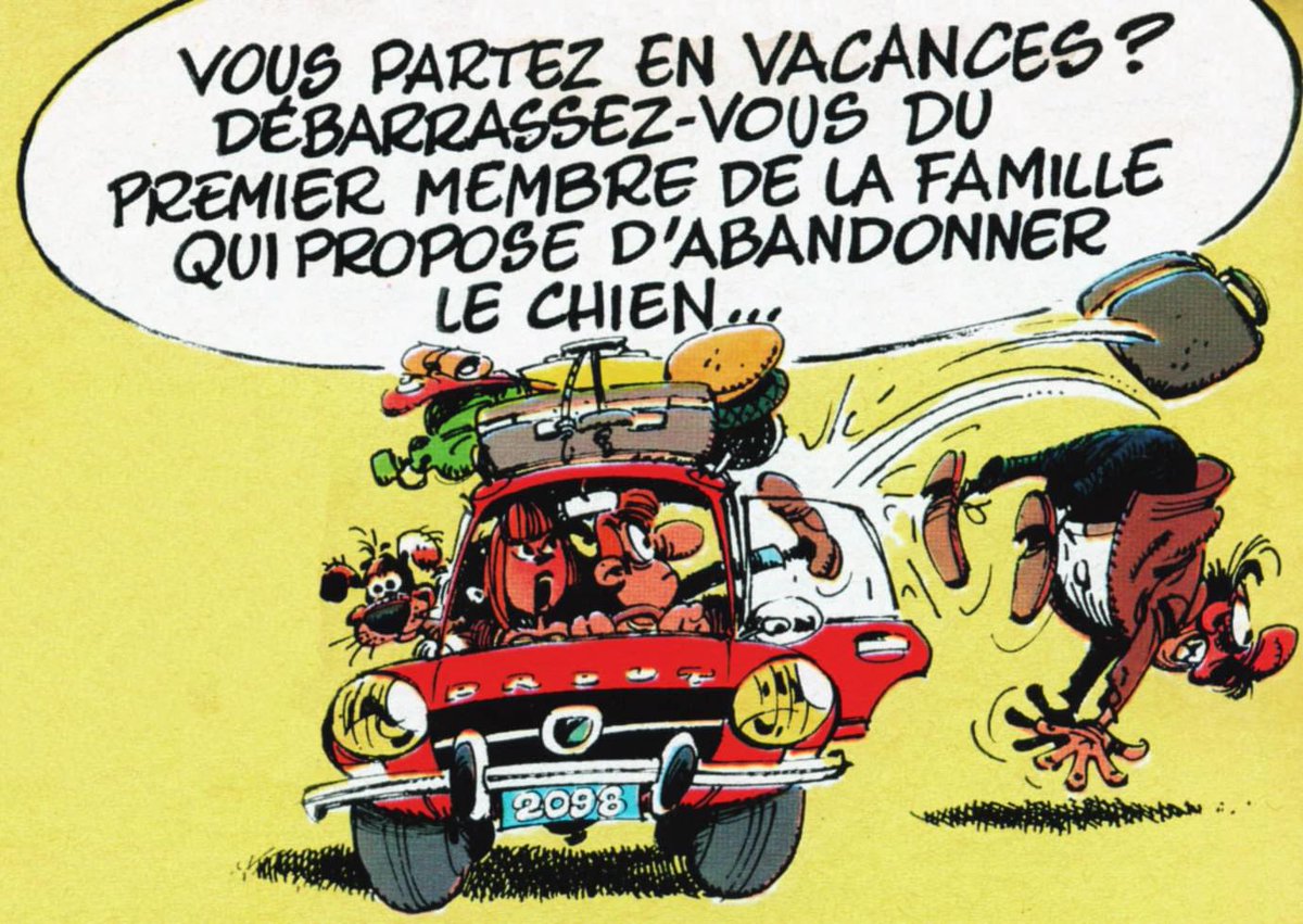 Franquin_Cie's tweet photo. Départ en #Vacances ! 
#chien 🐕 https://t.co/zOf750J5PR