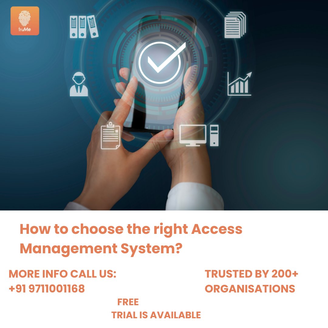 truMe_io's tweet photo. How to choose the right Access Management System, Security, privacy and convenience are some of the top concerns for all the scaling enterprises across the globe.
Learn More: https://t.co/4mNminNkOr
#truMe #accessmanagement #truMeapp https://t.co/qHMWIaPqpA