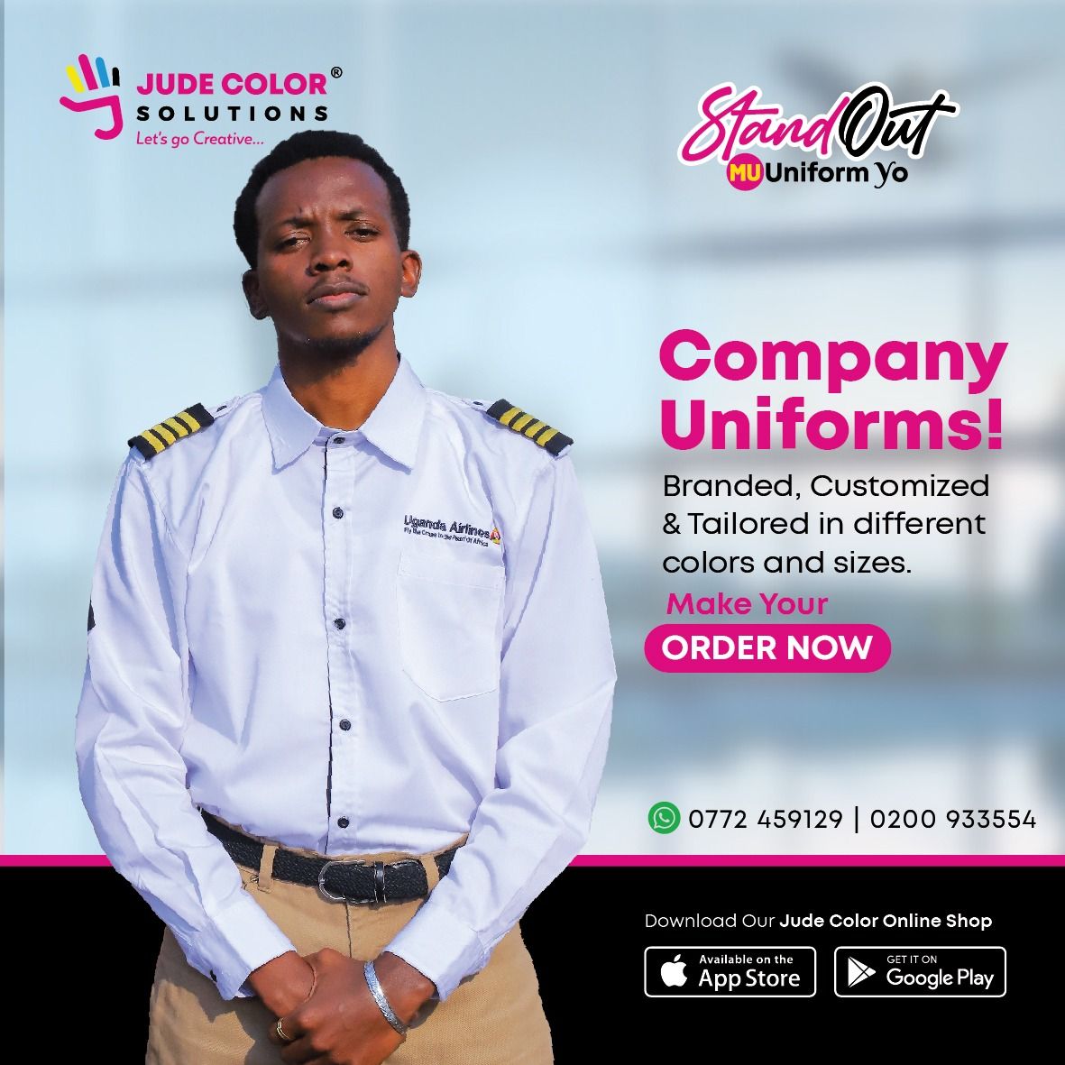 jude_color's tweet photo. Stand out from the crowd with our bold, branded uniforms! Elevate your style and make a statement wherever you go. #Branding #Uniforms #StandOutStyle #standoutmuuniformyo https://t.co/I5cCkLEBiC