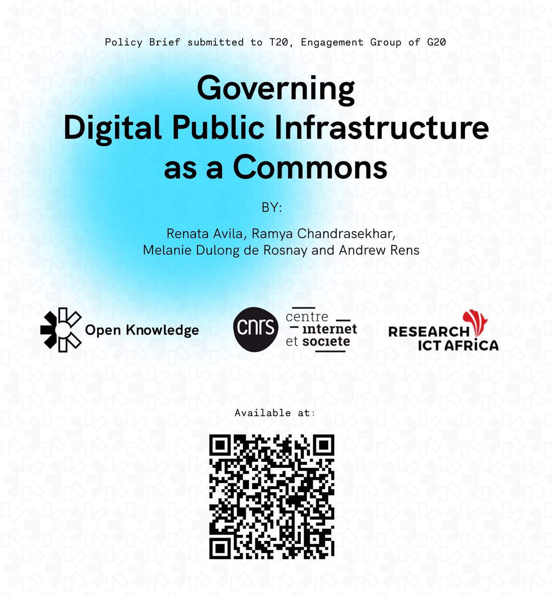 Open Knowledge Foundation (@okfn@fosstodon.org) (@okfn) on Twitter photo ✍🏽 📃 "Governing Digital Public Infrastructure as a Commons", a policy brief by <a href="/avilarenata/">Renata Avila</a> <a href="/OKFN/">Open Knowledge Foundation (@okfn@fosstodon.org)</a>, <a href="/melanieddr/">Melanie Dulong de Rosnay</a> <a href="/chandra_rums/">Ramya Chandra 🍉</a> <a href="/cis_cnrs/">Centre Internet et Société, Research Center @CNRS</a>, and <a href="/Andrew_Rens/">Andrew_Rens</a> <a href="/RIAnetwork/">Research ICT Africa</a>, submitted to T20 <a href="/g20org/">G20 South Africa</a>.
blog.okfn.org/2024/07/15/pol…
🧵👇🏽 ✍🏽 📃 "Governing Digital Public Infrastructure as a Commons", a policy brief by <a href="/avilarenata/">Renata Avila</a> <a href="/OKFN/">Open Knowledge Foundation (@okfn@fosstodon.org)</a>, <a href="/melanieddr/">Melanie Dulong de Rosnay</a> <a href="/chandra_rums/">Ramya Chandra 🍉</a> <a href="/cis_cnrs/">Centre Internet et Société, Research Center @CNRS</a>, and <a href="/Andrew_Rens/">Andrew_Rens</a> <a href="/RIAnetwork/">Research ICT Africa</a>, submitted to T20 <a href="/g20org/">G20 South Africa</a>.
blog.okfn.org/2024/07/15/pol…
🧵👇🏽