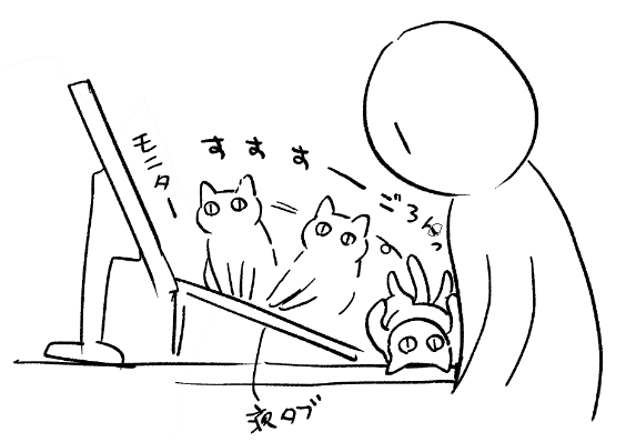 へそ天に至るまで
絶対に落とされない自信たっぷりで
滑り落ちて転がって来る🐱 