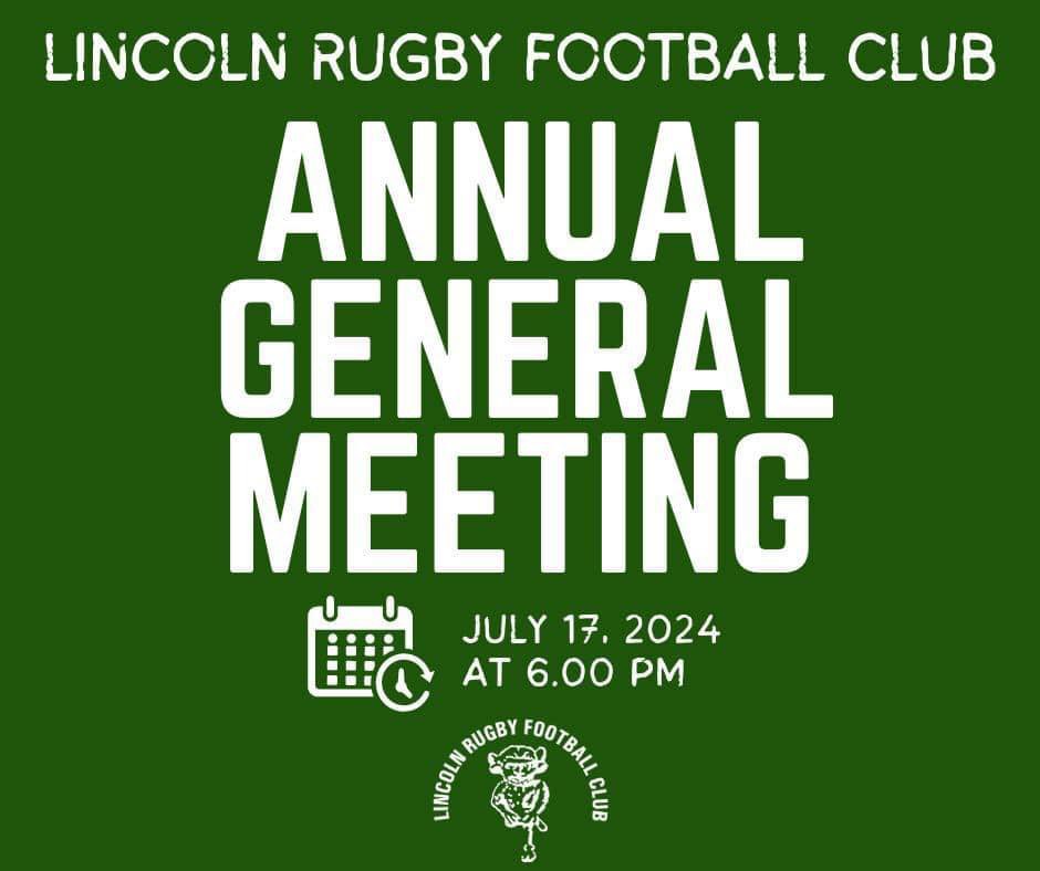 Our AGM is tomorrow, please come along to hear how your club is being run and to put your views across on what is going well and how we could improve. 

❤️🤍💚