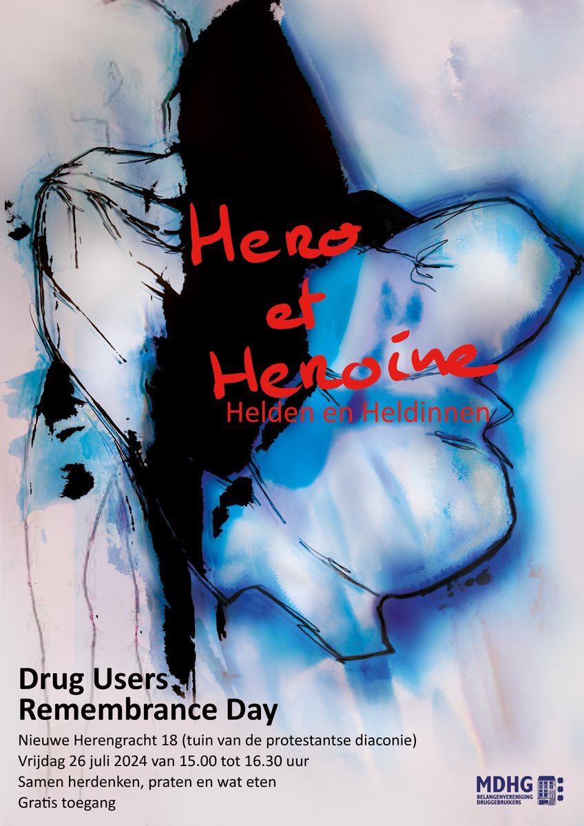 Drug Users Remembrance Day | 26 juli 2024 15:00 uur | @ Hoftuin Protestantse Diaconie

📅 Vrijdag 26 juli 2024
🕒 15.00 – 16.30 uur
📍 Hoftuin achter de Protestantse Diaconie Amsterdam, Nieuwe Herengracht 18, Amsterdam
🎫 Toegang is gratis

#MDHG #DURD #IDURD