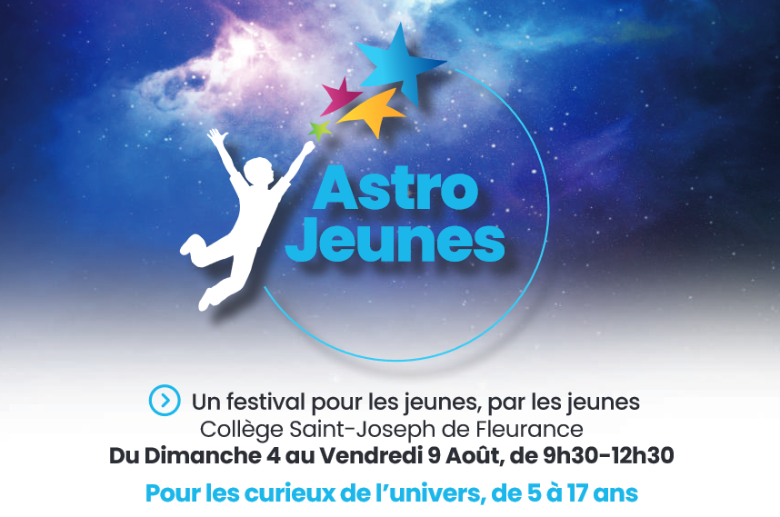 Bonjour à tous ! 

Petit rappel que cet été nous animerons le festival AstroJeunes ainsi que le fil nouvelles lumières Du festival d'Astronomie de Fleurance. 

Il reste encore des places pour venir nous rejoindre. 

Information, Programme et réservation festival-astronomie.com