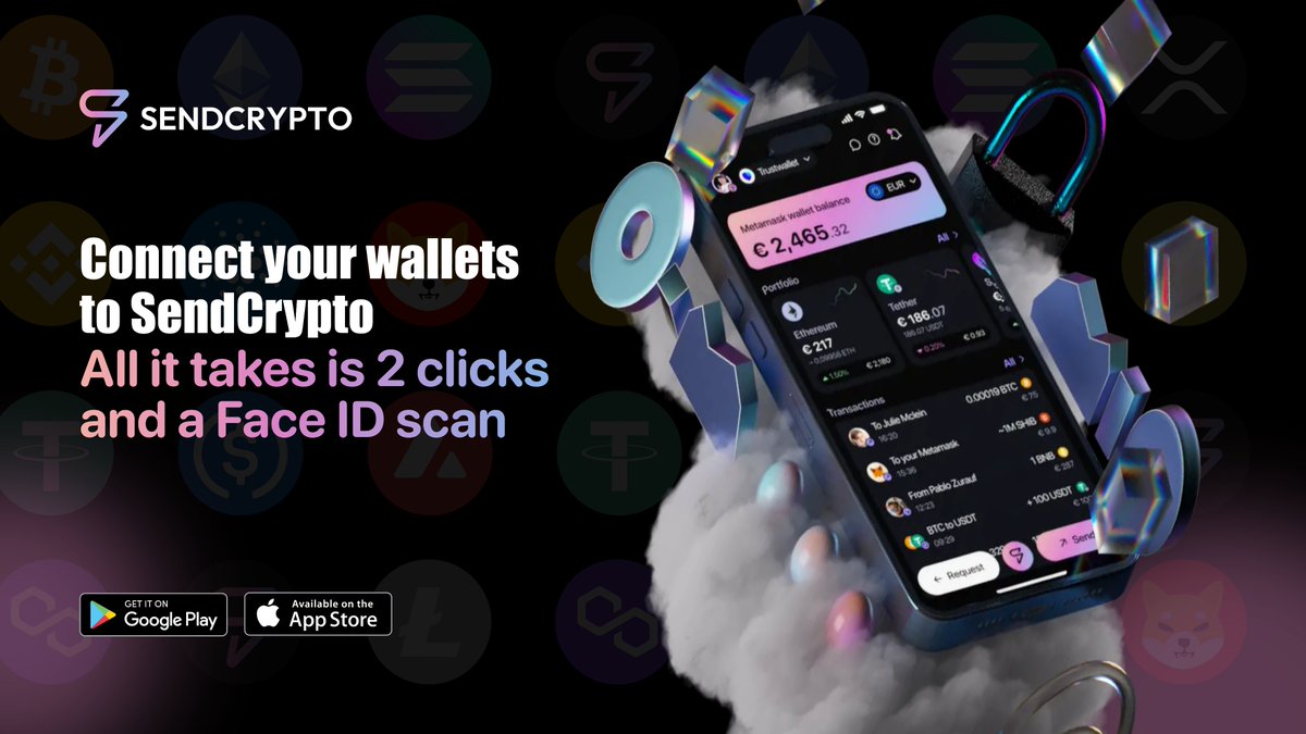 SendCrypto_App's tweet photo. 🫵Don’t let us fool you when we say ‘connect your wallets to SendCrypto!’😏
2⃣All it takes is 2 clicks and a Face ID scan!🤳
#SendCrypto #SendCard #crypto #blockchain #defi #dapp https://t.co/Mzi1dPKNNp