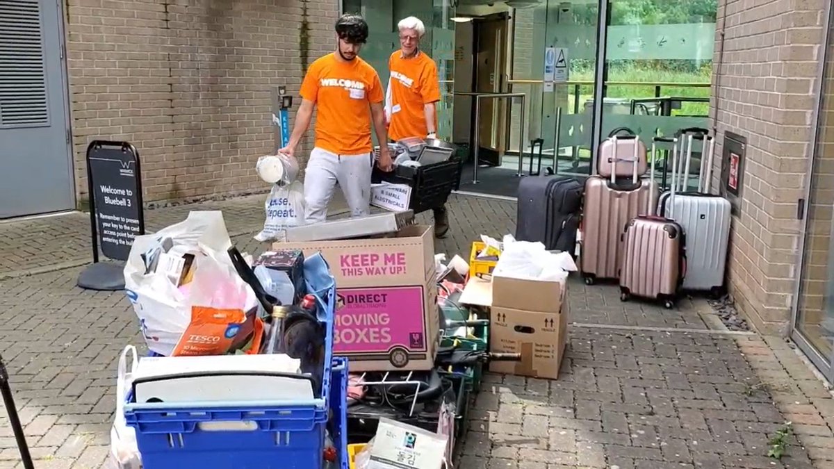 So far, our end of term donation drive has collected *more than 4.7 tonnes* of food, kitchenware, small electricals and homeware!

We asked our students to share items that they couldn't take with them when they moved out.

Now, these items will go to new homes:
♻️ some will be