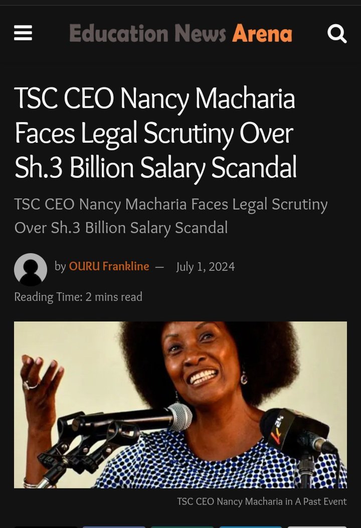 Good morning chief Human activist <a href="/ThePresident254/">Mtetezi Francis Awino</a> .You started a good and genuine war. As a concerned Kenyan,I will dedicate my time beyond the busy schedule to join you.I am told 742 JSS interns denied June salary,might be July too sum to 32 Million if she succeds. 
#OccupyTsc