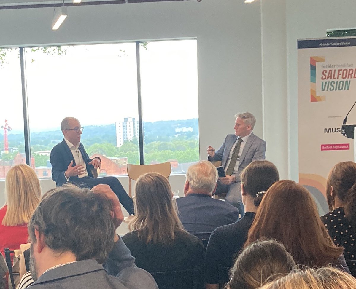 Miri Thomas (@miriinsider) on Twitter photo We need an end to the era of competitive bidding for public funding pots if we’re going to foster inclusive growth - <a href="/tomstannard/">Tom Stannard</a> tells <a href="/SimonKInsider/">Simon Keegan</a> in today’s #insidersalfordvision event. We need an end to the era of competitive bidding for public funding pots if we’re going to foster inclusive growth - <a href="/tomstannard/">Tom Stannard</a> tells <a href="/SimonKInsider/">Simon Keegan</a> in today’s #insidersalfordvision event.