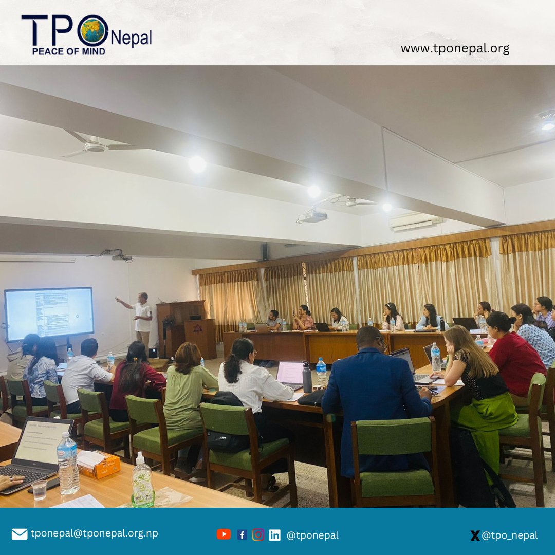 The "Global Mental Health Assessment and Measurement" course, organized by TPO Nepal and partners, runs from July 15-19, 2024. It focuses on best practices and innovations in mental health, with 18 participants, including 16 Nepalese and 2 international attendees.