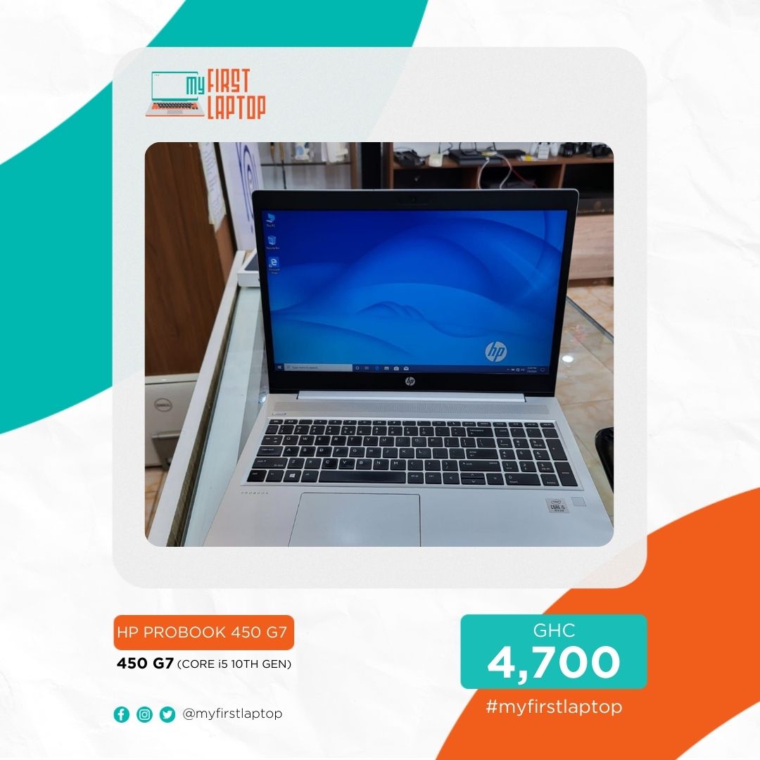 myfirstlaptop's tweet photo. The HP ProBook 450 G7 remains a smart investment that will keep you productive for years.

✅ 10th Gen Intel Core i5 processor
✅ 8GB of fast DDR4 RAM
✅ 1TB hard drive

GH₵ 4,700 - Check the flyer and DM us today to order before they are gone! 🔥

#MyFirstLaptop #HP #Laptop https://t.co/rCTFUHYSt0