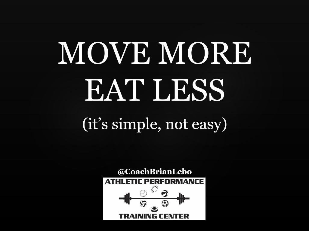 CoachBrianLebo's tweet image. #MoveMore 
#EatLess
