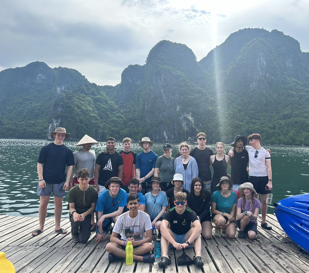 Year 12 students kayaking in Halong Bay @rlssixthform