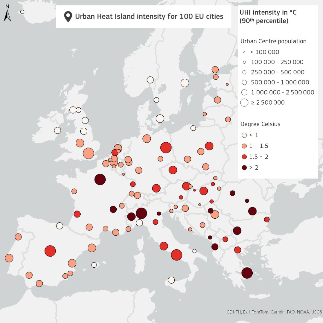 EU Climate Action (@euclimateaction) on Twitter photo Heatwaves are becoming more frequent due to climate change, and cities are particularly vulnerable due to the Urban Heat Island (UHI) effect 🌡️🏙️
Read the <a href="/EU_ScienceHub/">EU_ScienceHub</a> report about how we can combat this and make our cities cooler and more livable 👇
europa.eu/!6TkrTJ Heatwaves are becoming more frequent due to climate change, and cities are particularly vulnerable due to the Urban Heat Island (UHI) effect 🌡️🏙️
Read the <a href="/EU_ScienceHub/">EU_ScienceHub</a> report about how we can combat this and make our cities cooler and more livable 👇
europa.eu/!6TkrTJ