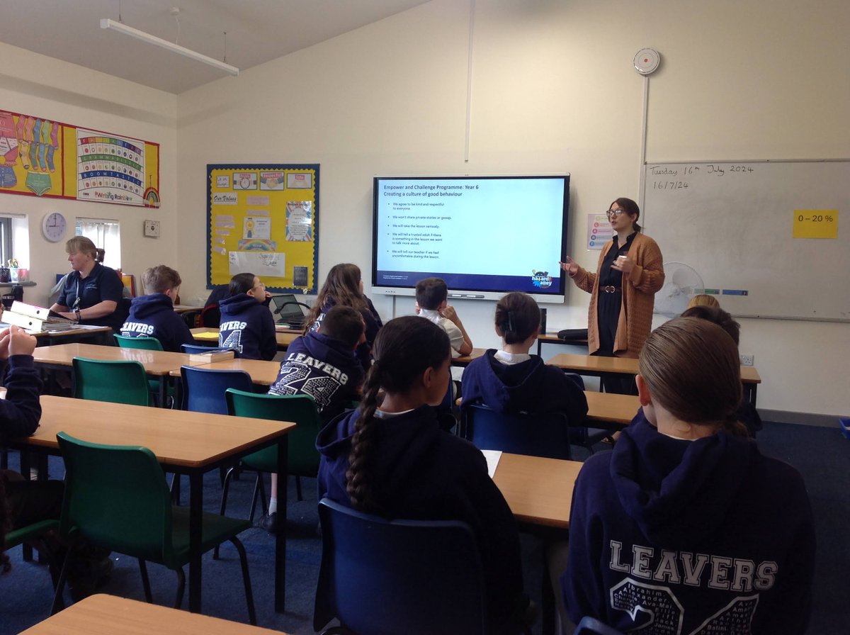 We enjoyed our session with Amy from <a href="/HazardAlley/">Safety Centre Charity</a> this morning all about being Empowered and making positive decisions.