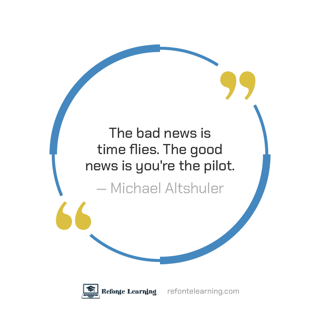 RefonteLearning's tweet image. Feeling like time is slipping away? 🕒
Don't worry, you're in control!
Make the most of every moment and steer your life in the direction you want to go.
🌐 refontelearning.com
#refontelearning #careertransformation